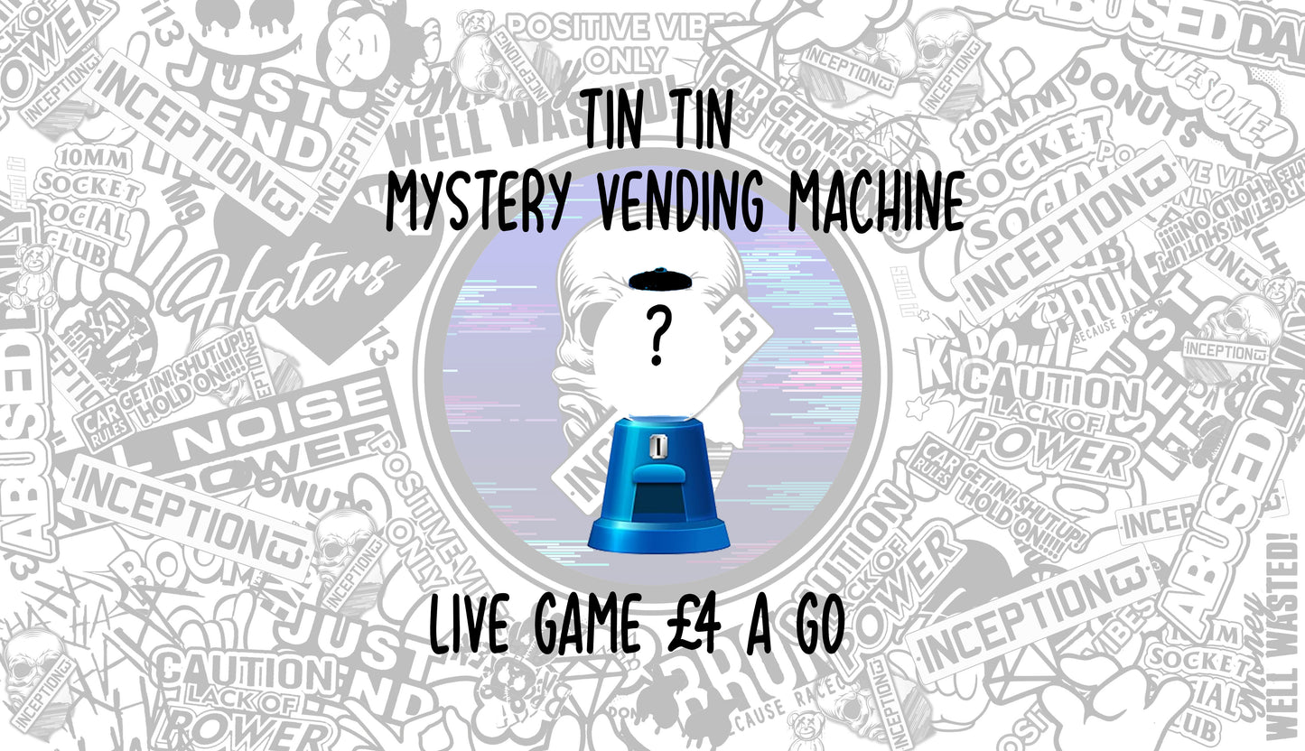 Tin Tin Mystery Vending Machine Live Game